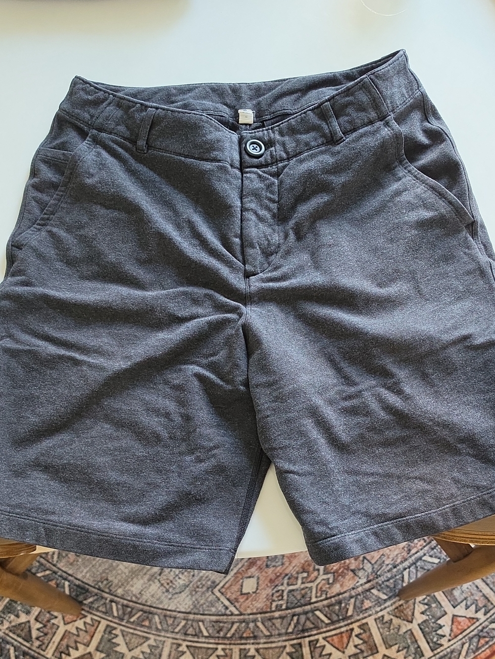 Lululemon Men's Flat Front Gray Performance Shorts